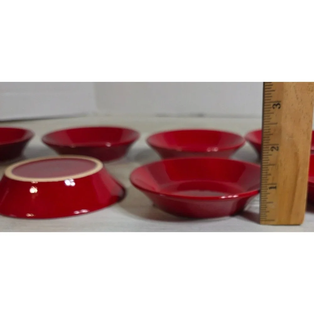 Vintage Waechtersbach Germany Cherry Red Dipping Bowls 4.5